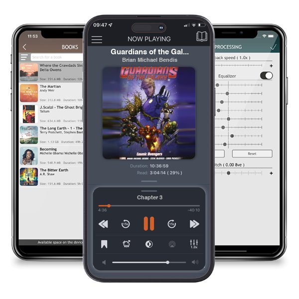 Download fo free audiobook Guardians of the Galaxy, Vol. 1: Cosmic Avengers by Brian Michael Bendis and listen anywhere on your iOS devices in the ListenBook app.