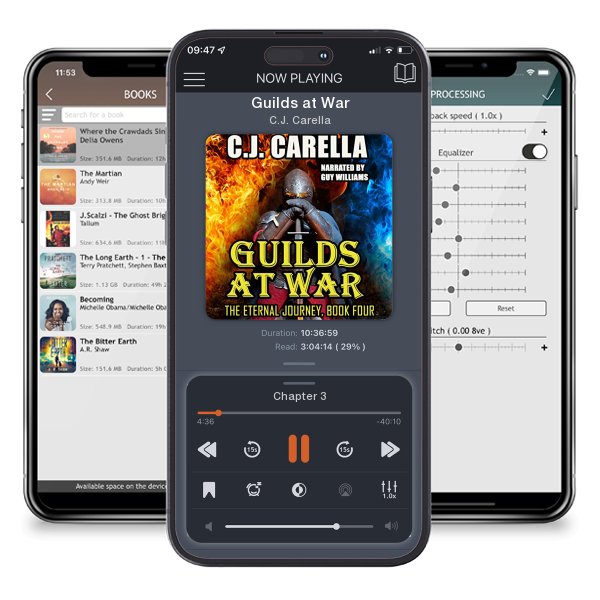 Download fo free audiobook Guilds at War by C.J. Carella and listen anywhere on your iOS devices in the ListenBook app.