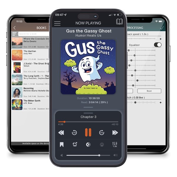 Download fo free audiobook Gus the Gassy Ghost by Humor Heals Us and listen anywhere on your iOS devices in the ListenBook app.