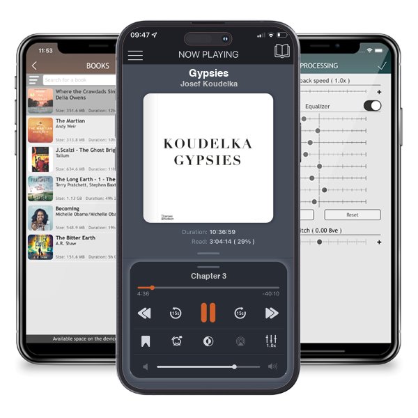 Download fo free audiobook Gypsies by Josef Koudelka and listen anywhere on your iOS devices in the ListenBook app.