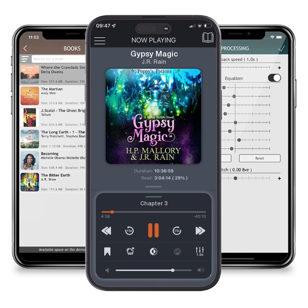 Download fo free audiobook Gypsy Magic by J.R. Rain and listen anywhere on your iOS devices in the ListenBook app.