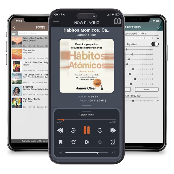 Descargar audiolibro gratis Habitos atomicos: Cambios pequenos, resultados extraordinarios / Atomic Habits by James Clear y escuchar en cualquier lugar en sus dispositivos iOS en la aplicación ListenBook.