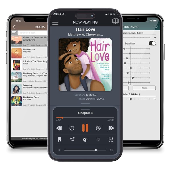 Download fo free audiobook Hair Love by Matthew A. Cherry and Vashti Harrison and listen anywhere on your iOS devices in the ListenBook app.