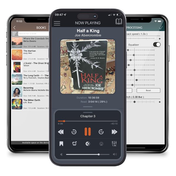 Download fo free audiobook Half a King by Joe Abercrombie and listen anywhere on your iOS devices in the ListenBook app.