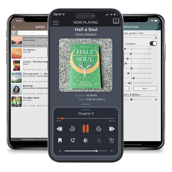 Download fo free audiobook Half a Soul by Olivia Atwater and listen anywhere on your iOS devices in the ListenBook app.