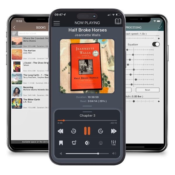 Download fo free audiobook Half Broke Horses by Jeannette Walls and listen anywhere on your iOS devices in the ListenBook app.