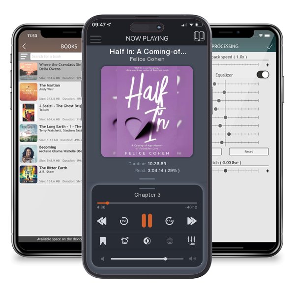 Download fo free audiobook Half In: A Coming-of-Age Memoir of Forbidden Love by Felice Cohen and listen anywhere on your iOS devices in the ListenBook app.