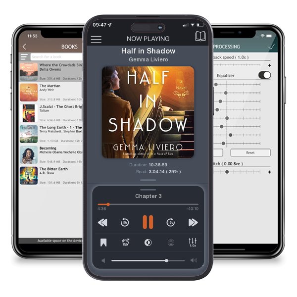 Download fo free audiobook Half in Shadow by Gemma Liviero and listen anywhere on your iOS devices in the ListenBook app.