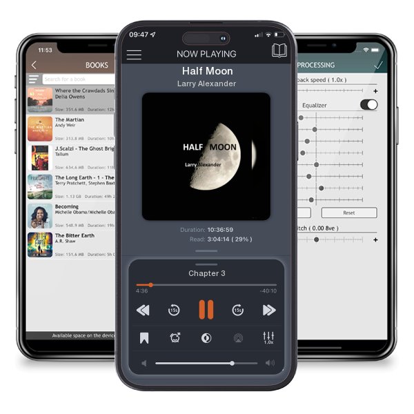 Download fo free audiobook Half Moon by Larry Alexander and listen anywhere on your iOS devices in the ListenBook app.