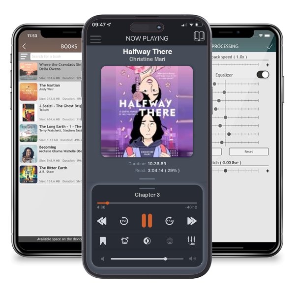 Download fo free audiobook Halfway There by Christine Mari and listen anywhere on your iOS devices in the ListenBook app.