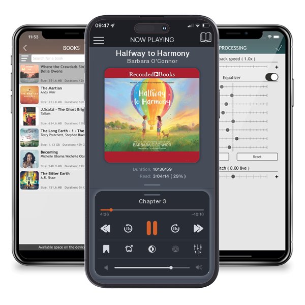 Download fo free audiobook Halfway to Harmony by Barbara O'Connor and listen anywhere on your iOS devices in the ListenBook app.