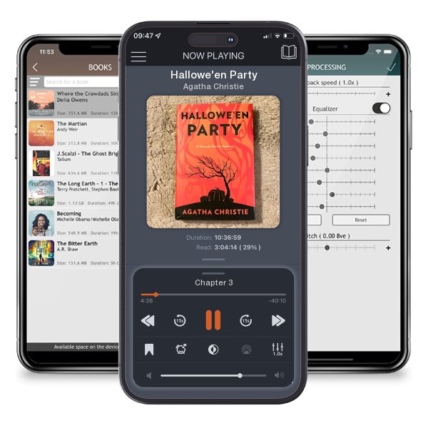 Download fo free audiobook Hallowe'en Party by Agatha Christie and listen anywhere on your iOS devices in the ListenBook app.