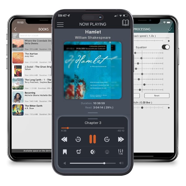 Download fo free audiobook Hamlet by William Shakespeare and listen anywhere on your iOS devices in the ListenBook app.