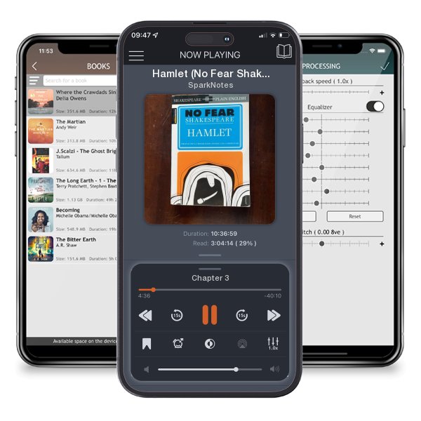 Download fo free audiobook Hamlet (No Fear Shakespeare) by SparkNotes and listen anywhere on your iOS devices in the ListenBook app.