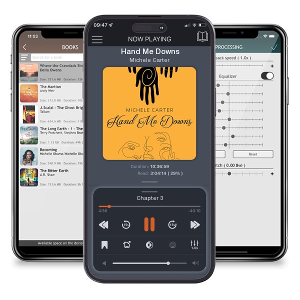 Download fo free audiobook Hand Me Downs by Michele Carter and listen anywhere on your iOS devices in the ListenBook app.