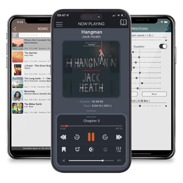 Download fo free audiobook Hangman by Jack Heath and listen anywhere on your iOS devices in the ListenBook app.