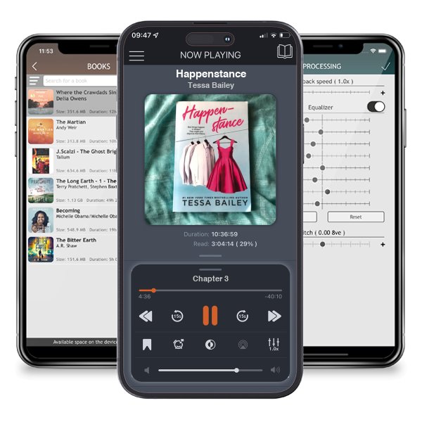 Download fo free audiobook Happenstance by Tessa Bailey and listen anywhere on your iOS devices in the ListenBook app.