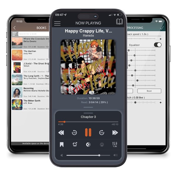 Download fo free audiobook Happy Crappy Life, Volume 3 by Harada and listen anywhere on your iOS devices in the ListenBook app.