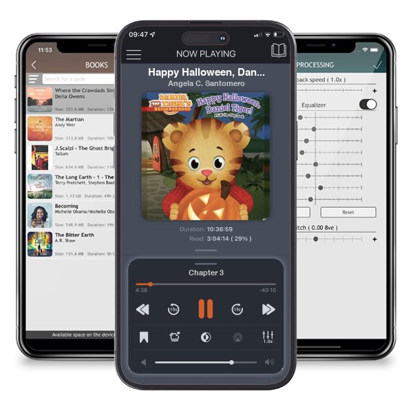 Download fo free audiobook Happy Halloween, Daniel Tiger! by Angela C. Santomero and listen anywhere on your iOS devices in the ListenBook app.