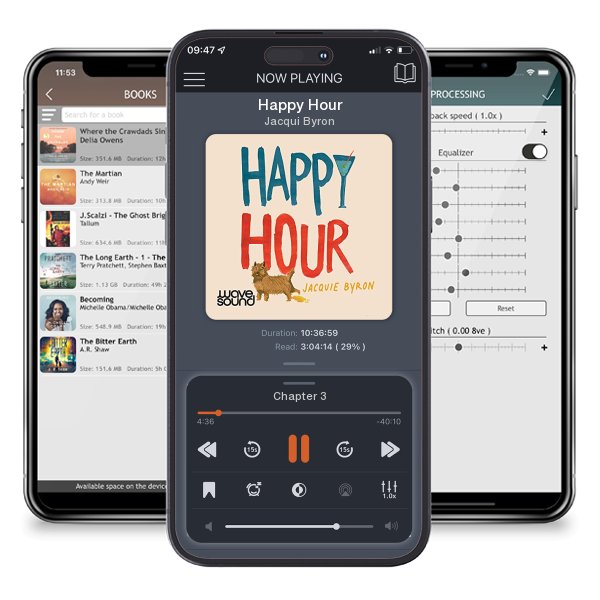 Download fo free audiobook Happy Hour by Jacqui Byron and listen anywhere on your iOS devices in the ListenBook app.