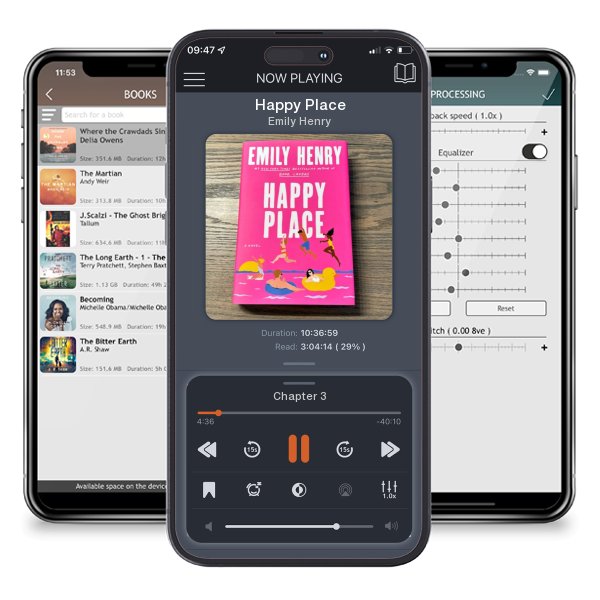 Download fo free audiobook Happy Place by Emily Henry and listen anywhere on your iOS devices in the ListenBook app.