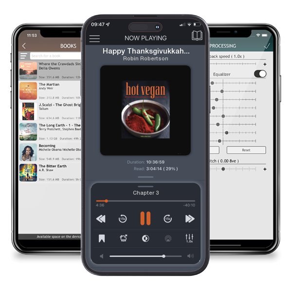 Download fo free audiobook Happy Thanksgivukkah!: Celebrate the Hybrid Holiday—Trivia, Jokes, Games, Recipes, Cartoons by Robin Robertson and listen anywhere on your iOS devices in the ListenBook app.