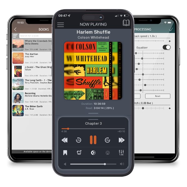 Download fo free audiobook Harlem Shuffle by Colson Whitehead and listen anywhere on your iOS devices in the ListenBook app.