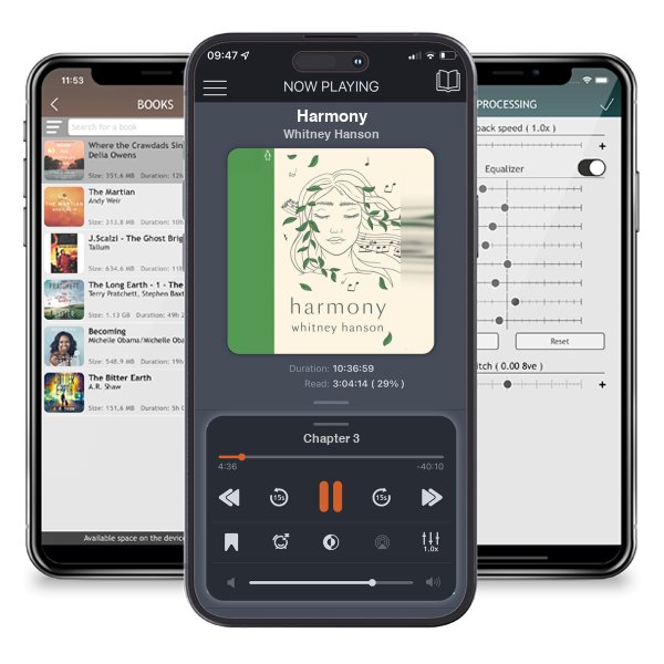 Download fo free audiobook Harmony by Whitney Hanson and listen anywhere on your iOS devices in the ListenBook app.
