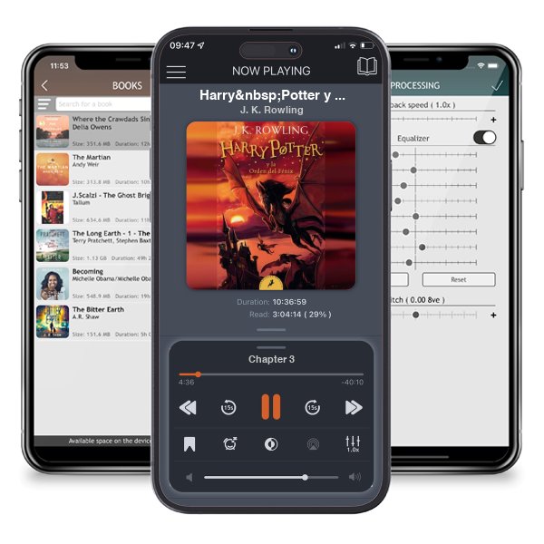 Descargar audiolibro gratis Harry Potter y la Orden del Fénix / Harry Potter and the Order of the Phoenix by J. K. Rowling y escuchar en cualquier lugar en sus dispositivos iOS en la aplicación ListenBook.