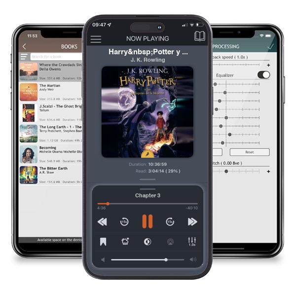 Descargar audiolibro gratis Harry Potter y las Reliquias de la Muerte / Harry Potter and the Deathly Hallows by J. K. Rowling y escuchar en cualquier lugar en sus dispositivos iOS en la aplicación ListenBook.