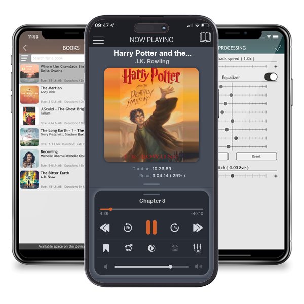 Download fo free audiobook Harry Potter and the Deathly Hallows (Harry Potter, #7) by J.K. Rowling and listen anywhere on your iOS devices in the ListenBook app.