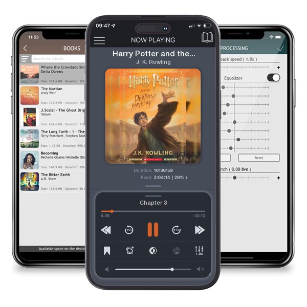 Download fo free audiobook Harry Potter and the Deathly Hallows (Harry Potter, Book 7) by J. K. Rowling and listen anywhere on your iOS devices in the ListenBook app.