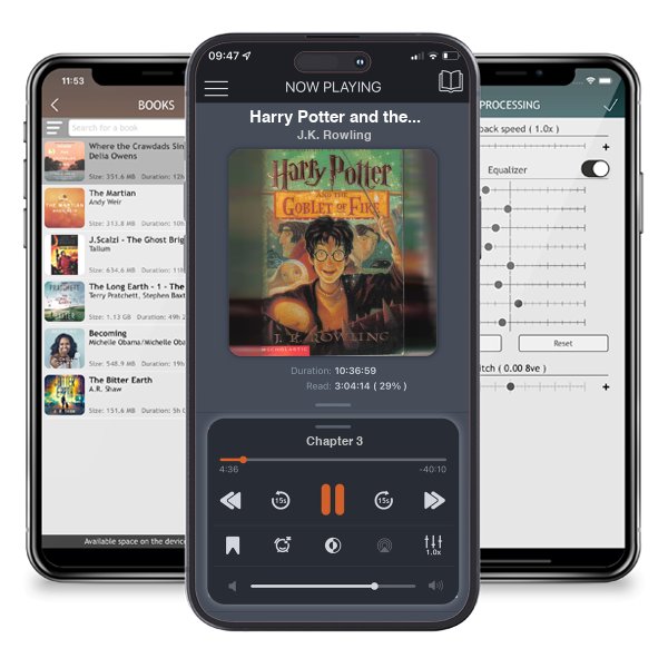 Download fo free audiobook Harry Potter and the Goblet of Fire (Harry Potter, #4) by J.K. Rowling and listen anywhere on your iOS devices in the ListenBook app.