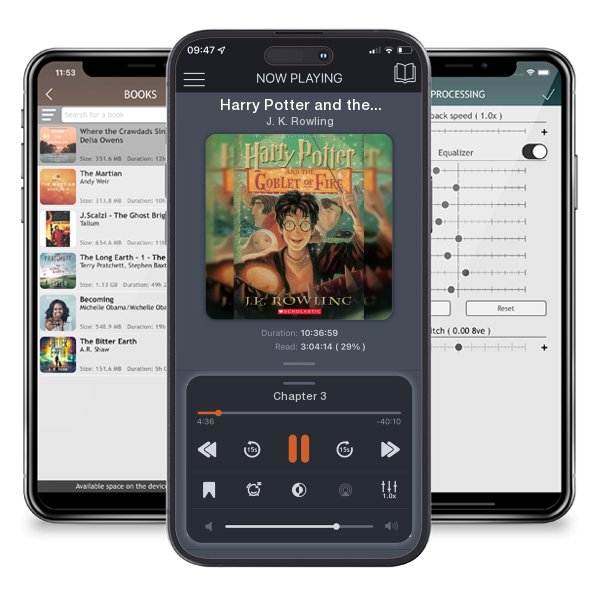 Download fo free audiobook Harry Potter and the Goblet of Fire (Harry Potter, Book 4) by J. K. Rowling and listen anywhere on your iOS devices in the ListenBook app.