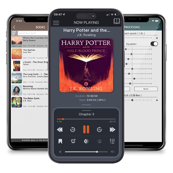 Download fo free audiobook Harry Potter and the Half-Blood Prince, Book 6 by J.K. Rowling and listen anywhere on your iOS devices in the ListenBook app.
