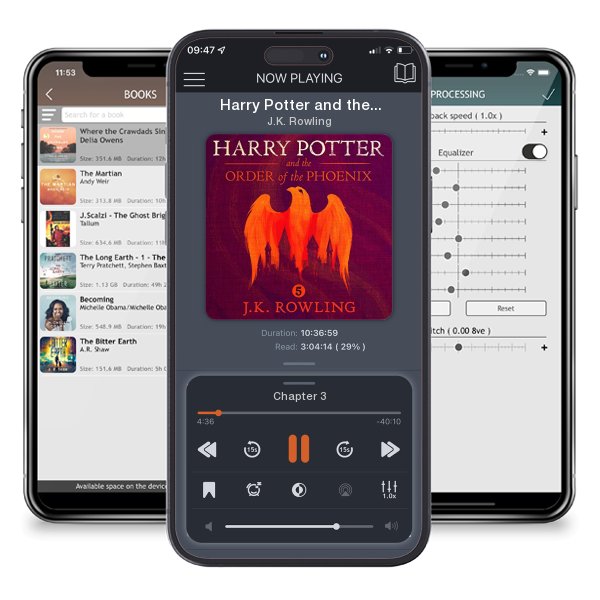 Download fo free audiobook Harry Potter and the Order of the Phoenix, Book 5 by J.K. Rowling and listen anywhere on your iOS devices in the ListenBook app.