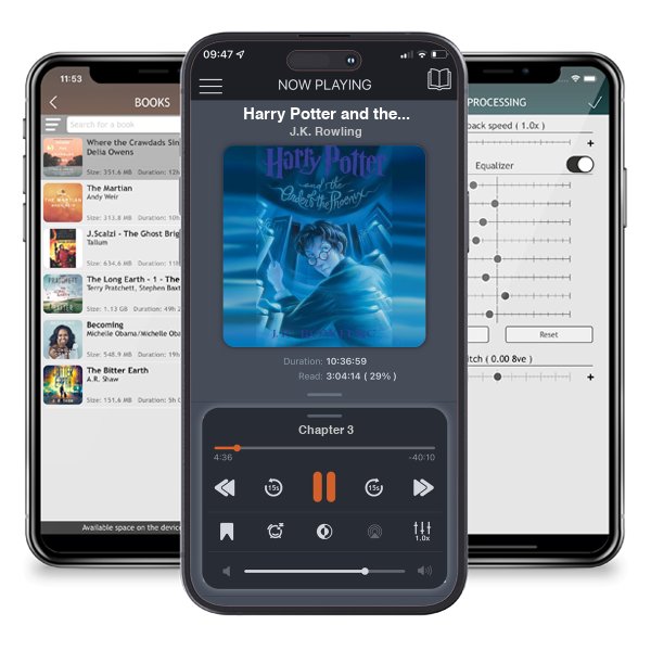 Download fo free audiobook Harry Potter and the Order of the Phoenix (Harry Potter, #5) by J.K. Rowling and listen anywhere on your iOS devices in the ListenBook app.