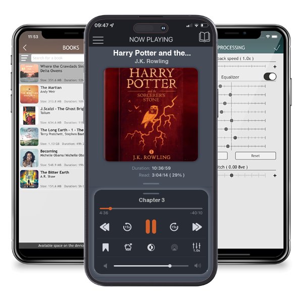 Download fo free audiobook Harry Potter and the Philosopher’s Stone (Harry Potter, #1) by J.K. Rowling and listen anywhere on your iOS devices in the ListenBook app.