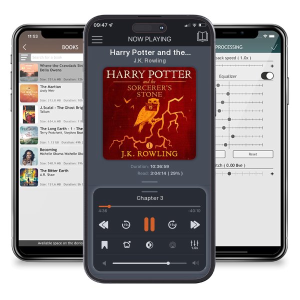 Download fo free audiobook Harry Potter and the Sorcerer's Stone, Book 1 by J.K. Rowling and listen anywhere on your iOS devices in the ListenBook app.
