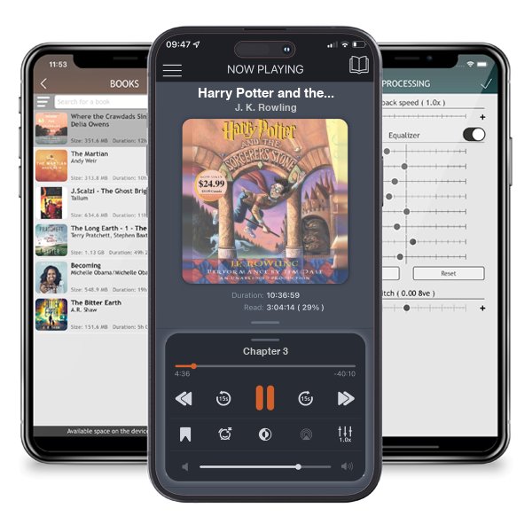 Download fo free audiobook Harry Potter and the Sorcerer\'s Stone (Harry Potter Series #1) by J. K. Rowling and listen anywhere on your iOS devices in the ListenBook app.