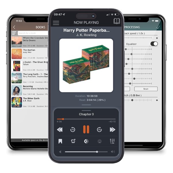 Download fo free audiobook Harry Potter Paperback Boxed Set, Books 1-7 by J. K. Rowling and listen anywhere on your iOS devices in the ListenBook app.