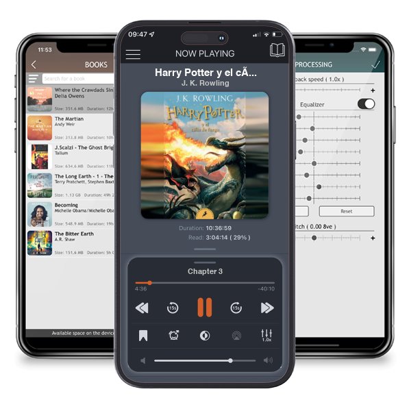 Descargar audiolibro gratis Harry Potter y el cáliz de fuego (Harry Potter and the Goblet of Fire) by J. K. Rowling y escuchar en cualquier lugar en sus dispositivos iOS en la aplicación ListenBook.