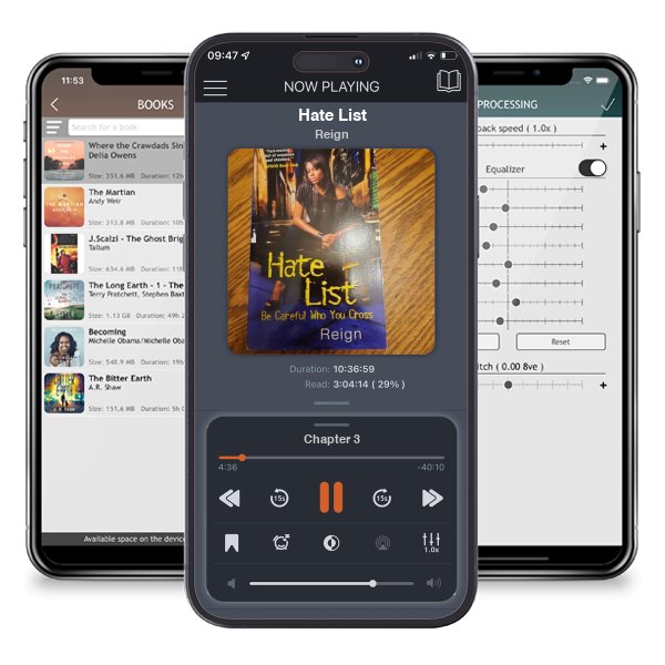 Download fo free audiobook Hate List by Reign and listen anywhere on your iOS devices in the ListenBook app.