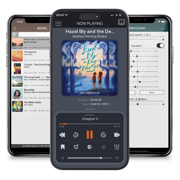 Download fo free audiobook Hazel Bly and the Deep Blue Sea by Ashley Herring Blake and listen anywhere on your iOS devices in the ListenBook app.