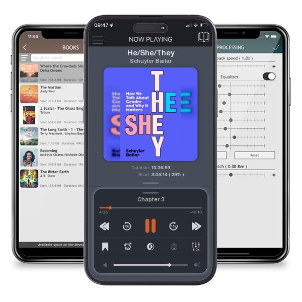 Download fo free audiobook He/She/They by Schuyler Bailar and listen anywhere on your iOS devices in the ListenBook app.