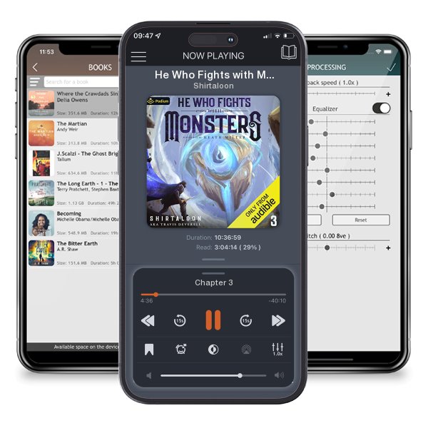 Download fo free audiobook He Who Fights with Monsters 3 by Shirtaloon and listen anywhere on your iOS devices in the ListenBook app.