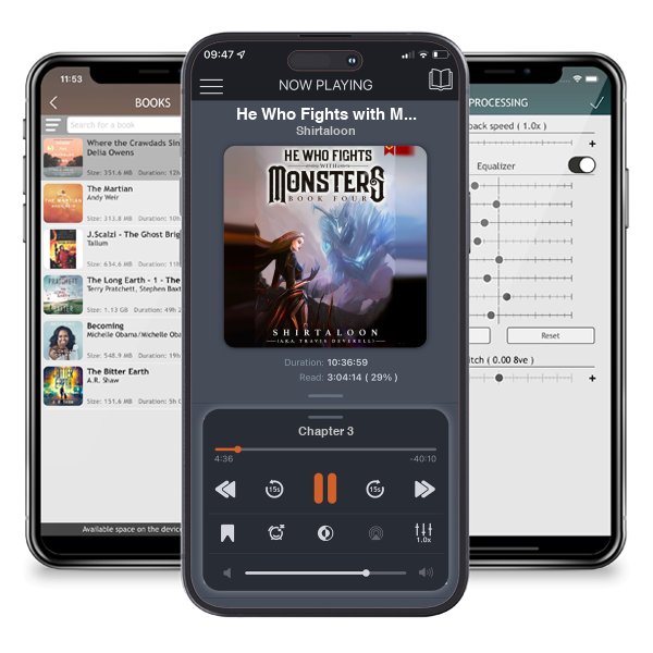 Download fo free audiobook He Who Fights with Monsters 4: A LitRPG Adventure by Shirtaloon and listen anywhere on your iOS devices in the ListenBook app.