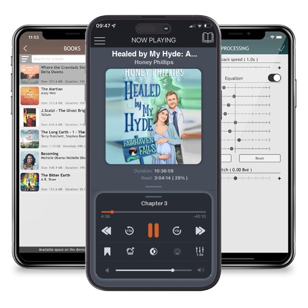 Download fo free audiobook Healed by My Hyde: A Cozy Monster Romance (Fairhaven Falls) by Honey Phillips and listen anywhere on your iOS devices in the ListenBook app.