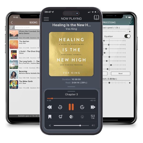 Download fo free audiobook Healing Is the New High by Vex King and listen anywhere on your iOS devices in the ListenBook app.
