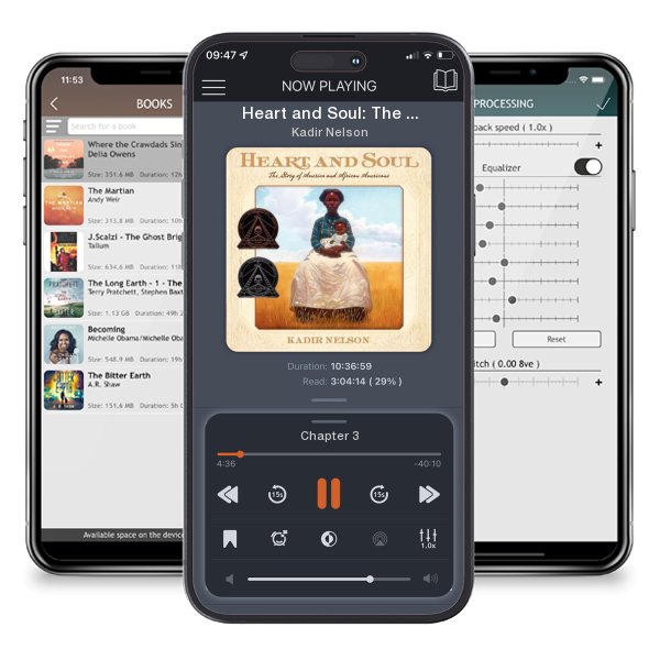 Download fo free audiobook Heart and Soul: The Story of America and African Americans by Kadir Nelson and listen anywhere on your iOS devices in the ListenBook app.